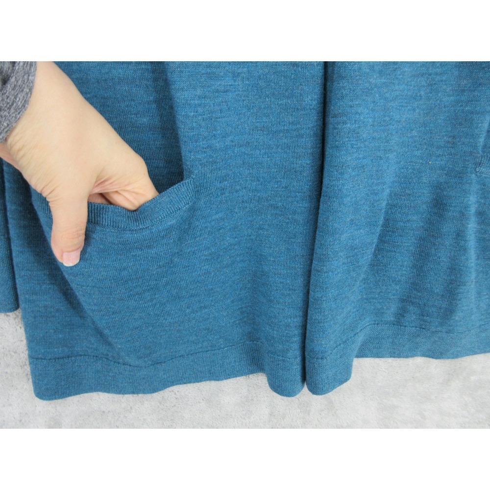 Talbots Sweater Womens Size L Merino Wool Open Front Cardigan Cozy Quiet Luxury - Picture 5 of 11
